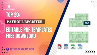 Top 20+ Payroll Register   Editable PDF Templates Free Download