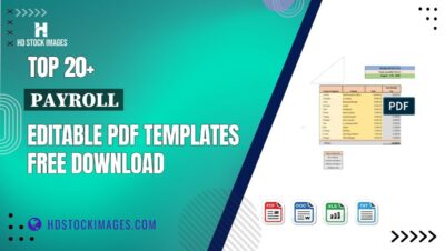 Top 20+ Payroll Editable PDF Templates Free Download