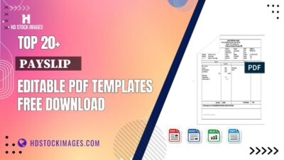 Top 20+ Payslip    Editable PDF Templates Free Download