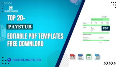 Top 20+ Paystub Editable PDF Templates Free Download