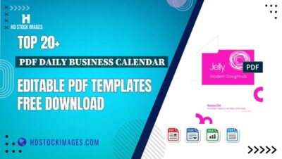 Top 20+ Pdf Daily Business Calendar Editable PDF Templates Free Download