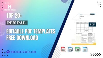 Top 20+ Pen Pal  Editable PDF Templates Free Download