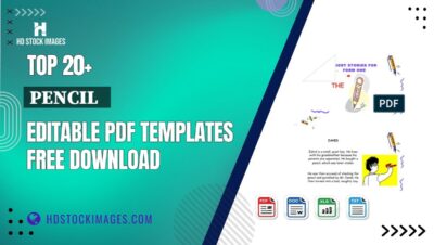 Top 20+ Pencil   Editable PDF Templates Free Download