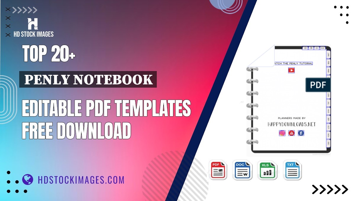 Top 20+ Penly Notebook Editable PDF Templates Free Download