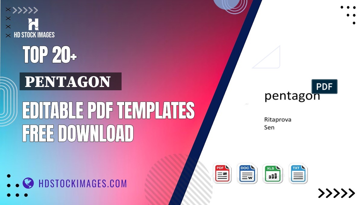 Top 20+ Pentagon   Editable PDF Templates Free Download