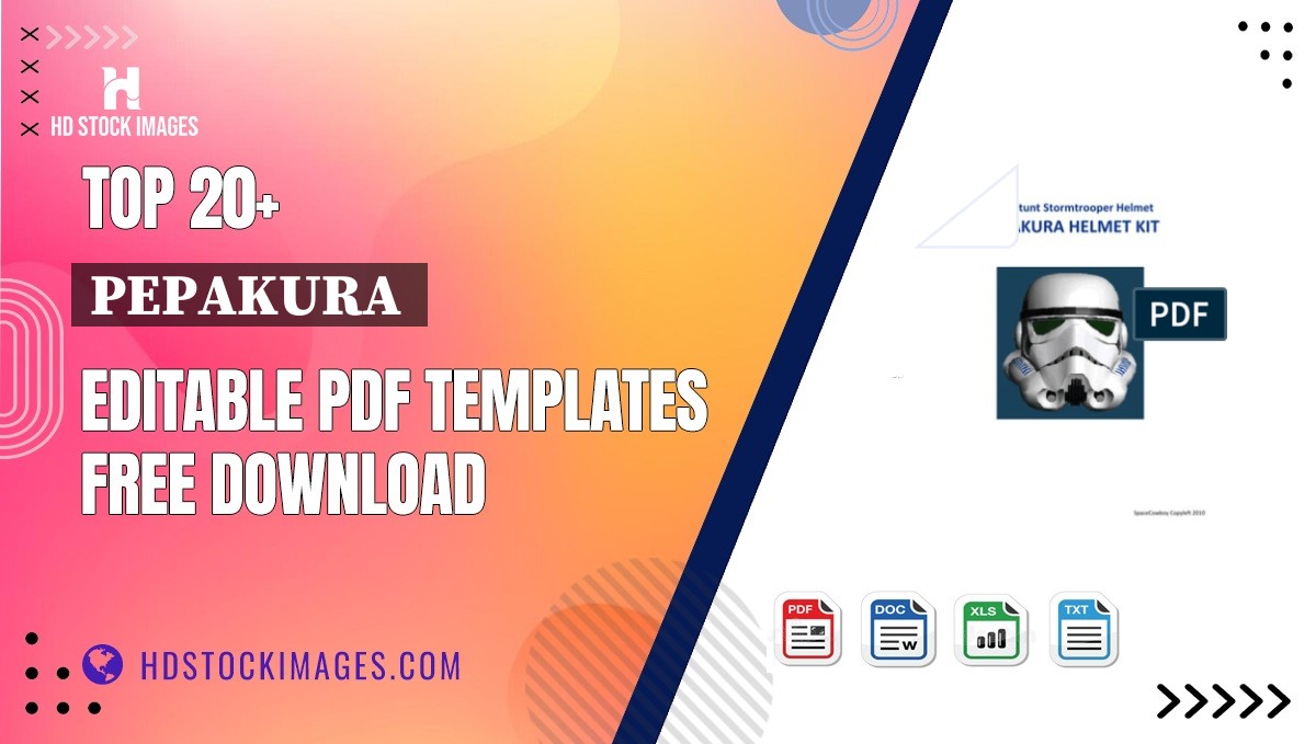 Top 20+ Pepakura  Editable PDF Templates Free Download