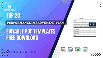 Top 20+ Performance Improvement Plan    Editable PDF Templates Free Download