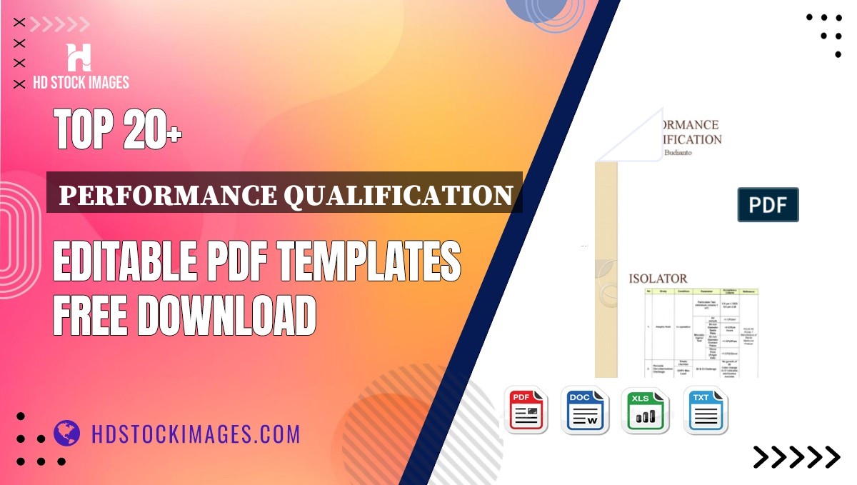 Top 20+ Performance Qualification Editable PDF Templates Free Download