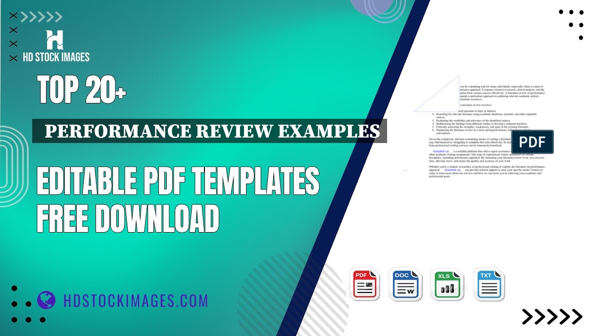 Top 20+  Performance Review Examples Editable PDF Templates Free Download