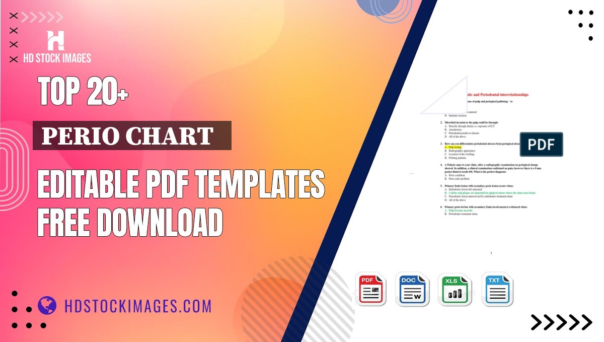 Top 20+ Perio Chart   Editable PDF Templates Free Download