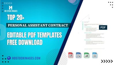 Top 20+ Personal Assistant Contract   Editable PDF Templates Free Download