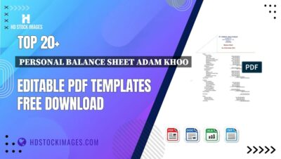 Top 20+ Personal Balance Sheet Adam Khoo Editable PDF Templates Free Download