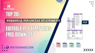 Top 20+ Personal Financial Statement Editable PDF Templates Free Download