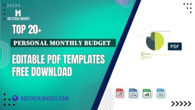 Top 20+ Personal Monthly Budget   Editable PDF Templates Free Download