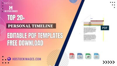 Top 20+ Personal Timeline   Editable PDF Templates Free Download