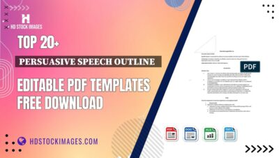 Top 20+ Persuasive Speech Outline   Editable PDF Templates Free Download