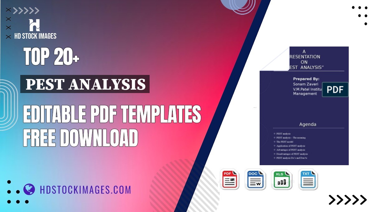 Top 20+ Pest Analysis Editable PDF Templates Free Download