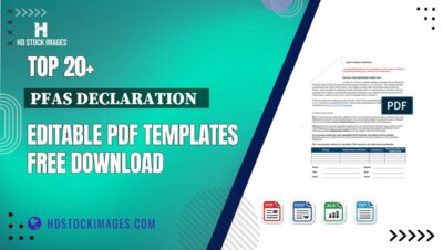 Top 20+ Pfas Declaration Editable PDF Templates Free Download