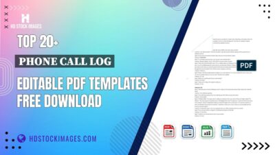 Top 20+ Phone Call Log Editable PDF Templates Free Download