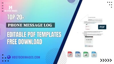 Top 20+ Phone Message Log   Editable PDF Templates Free Download