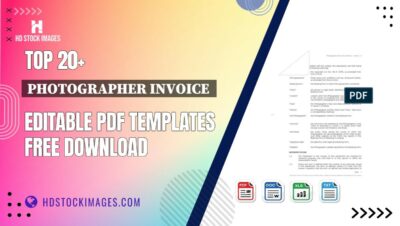 Top 20+ Photographer Invoice  Editable PDF Templates Free Download