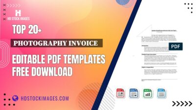 Top 20+ Photography Invoice   Editable PDF Templates Free Download