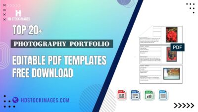 Top 20+ Photography  Portfolio  Editable PDF Templates Free Download