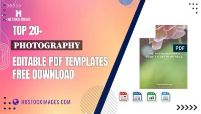 Top 20+ Photography Editable PDF Templates Free Download