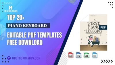 Top 20+ Piano Keyboard   Editable PDF Templates Free Download