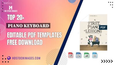 Top 20+ Piano Keyboard Editable PDF Templates Free Download