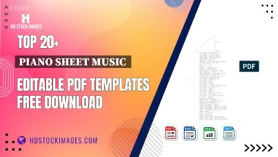 Top 20+ Piano Sheet Music  Editable PDF Templates Free Download