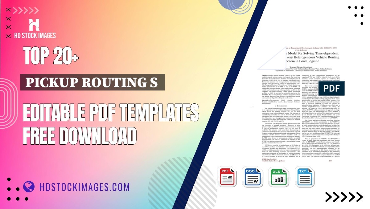 Top 20+ Pickup Routing S  Editable PDF Templates Free Download