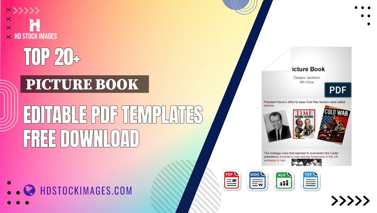 Top 20+ Picture Book   Editable PDF Templates Free Download