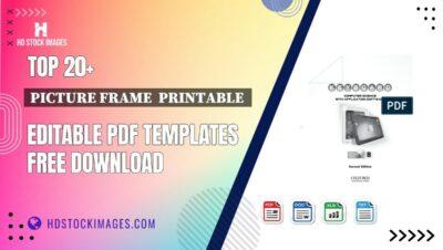 Top 20+ Picture Frame  Printable  Editable PDF Templates Free Download