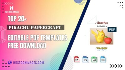 Top 20+ Pikachu Papercraft Editable PDF Templates Free Download