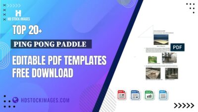 Top 20+ Ping Pong Paddle   Editable PDF Templates Free Download