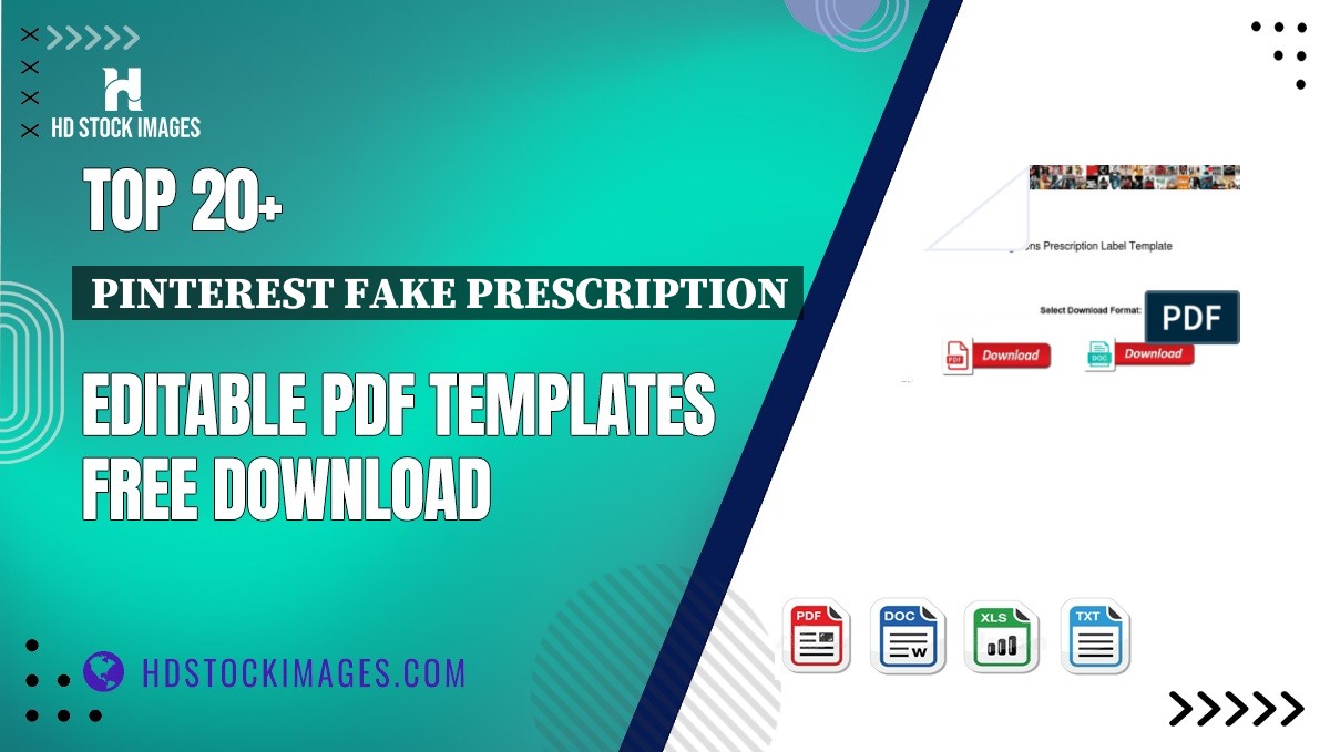 Top 20+ Pinterest Fake Prescription Editable PDF Templates Free Download