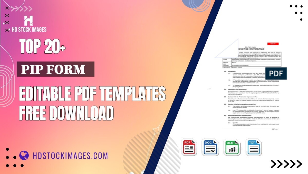 Top 20+ Pip Form   Editable PDF Templates Free Download