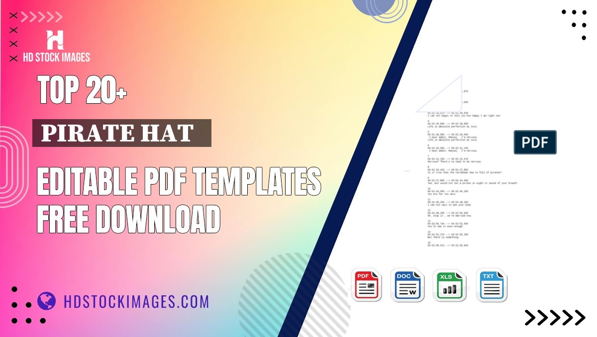 Top 20+ Pirate Hat   Editable PDF Templates Free Download