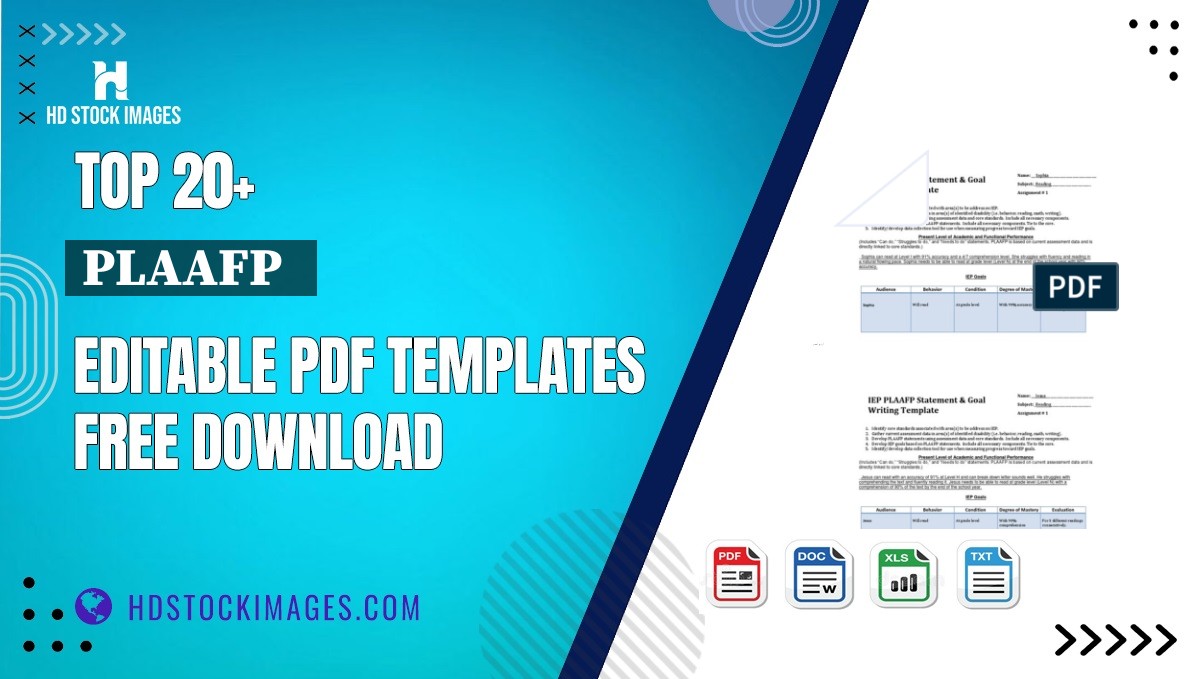 Top 20+ Plaafp   Editable PDF Templates Free Download