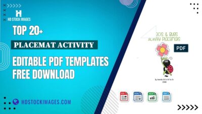 Top 20+ Placemat Activity  Editable PDF Templates Free Download