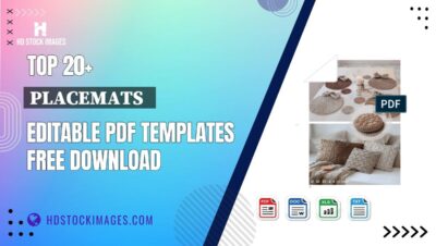 Top 20+ Placemats   Editable PDF Templates Free Download