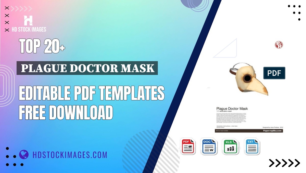 Top 20+ Plague Doctor Mask Editable PDF Templates Free Download