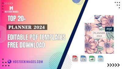 Top 20+ Planner  2024  Editable PDF Templates Free Download