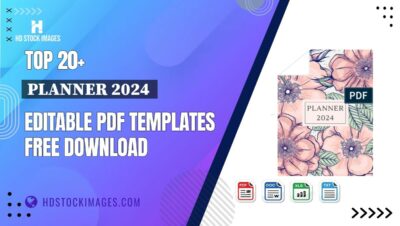 Top 20+ Planner 2024 Editable PDF Templates Free Download