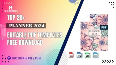 Top 20+  Planner 2024 Editable PDF Templates Free Download