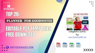 Top 20+ Planner For Goodnotes Editable PDF Templates Free Download