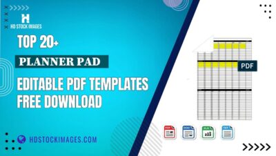 Top 20+ Planner Pad Editable PDF Templates Free Download
