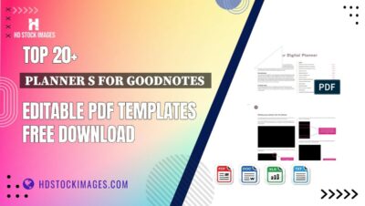 Top 20+ Planner S For Goodnotes  Editable PDF Templates Free Download