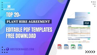 Top 20+ Plant Hire Agreement  Editable PDF Templates Free Download